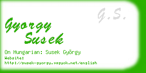 gyorgy susek business card